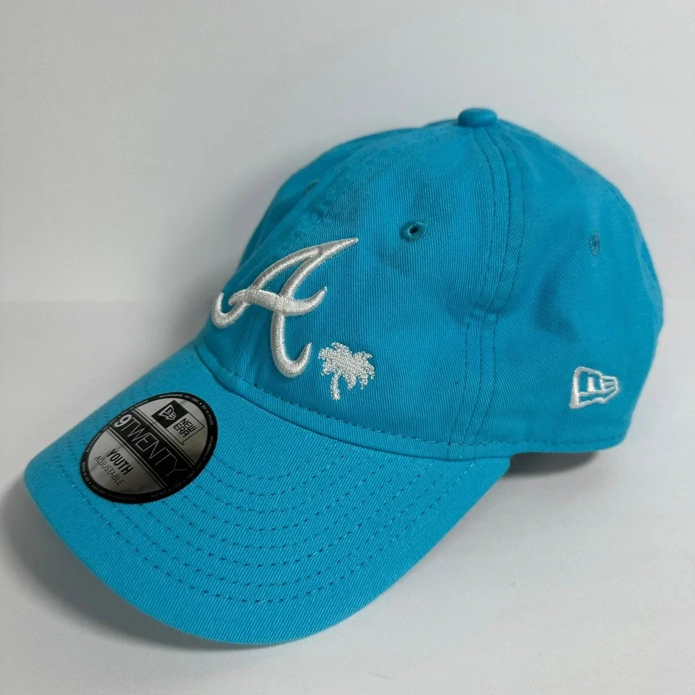 New Era Youth Atlanta Braves Baseball‎ Cap Adjustable Blue 9TWENTY